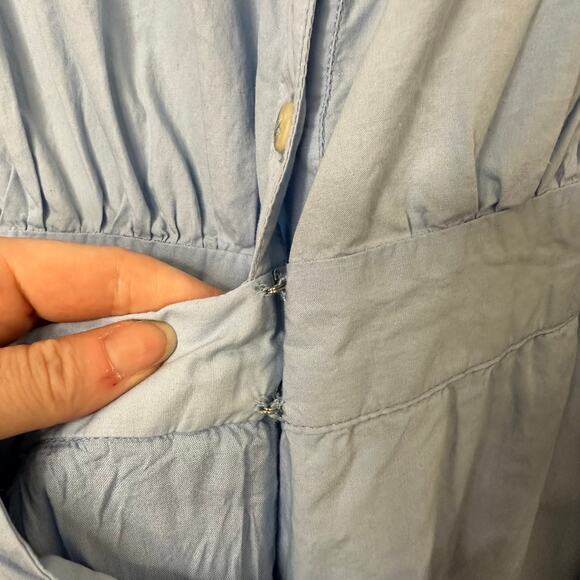 20W Maeve Anthropologie Asymmetrical Powder Blue Dress Minimalist Chic Feminine - Picture 15 of 15